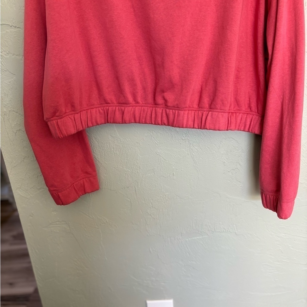 NIKE Womens Icon Clash pink Cropped over-sized Sweatshirt size XL - Picture 6 of 8